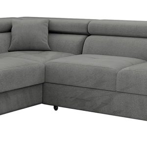 Mirjan24 Torezio Ecksofa mit Schlaffunktion & Bettkasten – L-Form Wohnlandschaft mit verstellbaren Kopfstützen, Schlafsofa für Wohnzimmer