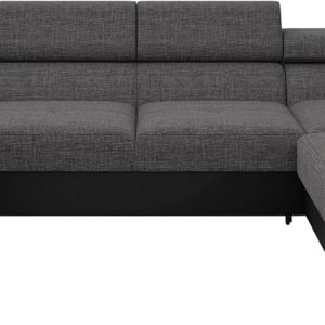 Mirjan24 Torezio Bis Ecksofa U-Form mit Schlaffunktion und Bettkasten, verstellbare Kopfstützen