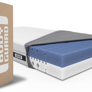 bett1 Bodyguard Matratze Ergonomisch 2in1 Liegehärte QXSchaum Waschbarer Bezug Weiß